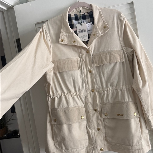 Barbour- Maeva-Utility Jacket, Cream-Size 10 - Picture 12 of 16